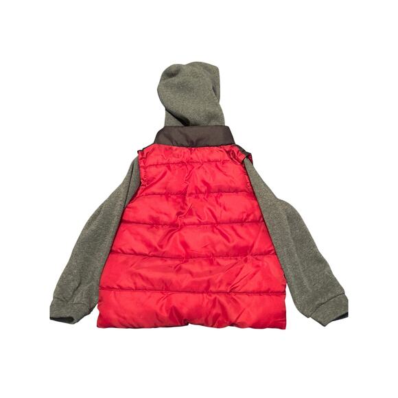 GUC iXtreme Toddler Boy Winter Coat Layered Look One Piece Zipper Hood Size 3T - Picture 3 of 6